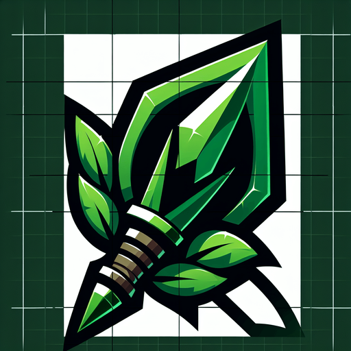 mızrak gibi ama dart karışımı yeşil dart.
Single Game Texture.  In-Game asset.  2d.  Blank background.  High contrast.  No shadows
