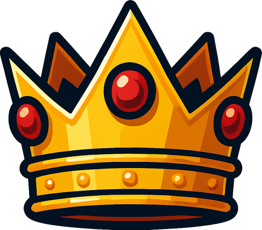 Taç.
In-Game asset.  2d.  High contrast.  No shadows