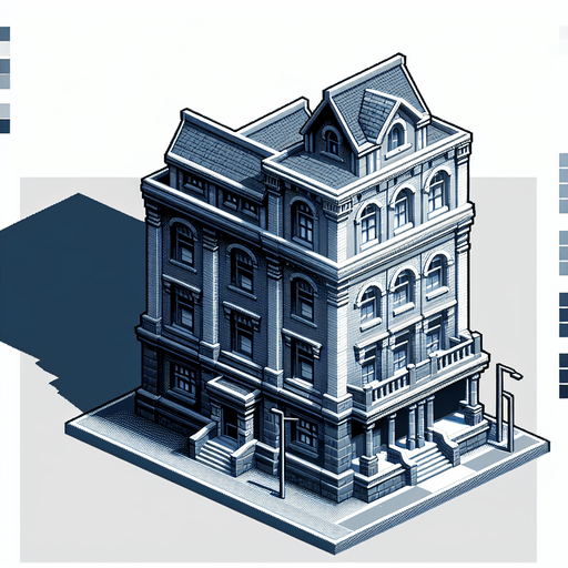 Buildings.
Single Game Texture. In-Game asset. 2d. Blank background. High contrast. No shadows.