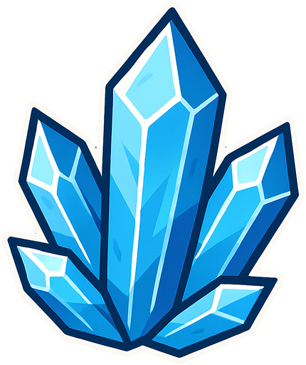 Quartz.
In-Game asset.  2d.  High contrast.  No shadows