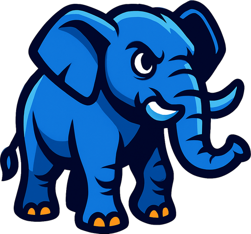 Elephant.
In-Game asset.  2d.  High contrast.  No shadows