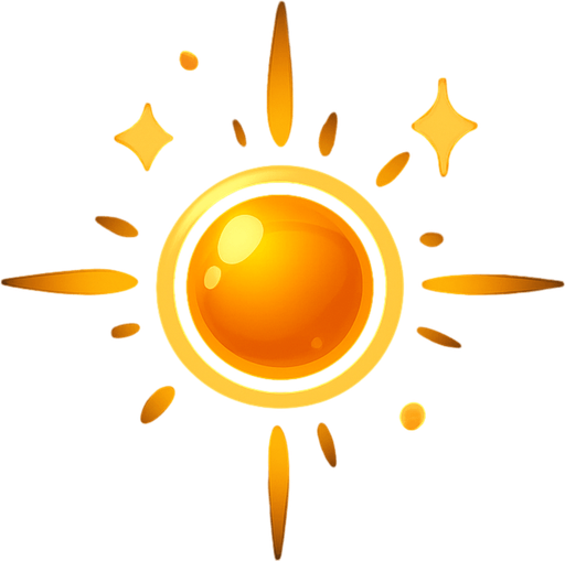 "Küçük boyutlu, parlak turuncu renkte, yuvarlak bir 'Orb' (enerji küresi) asseti oluştur. Bu orb, oyuncu tarafından toplandığında skor artışına neden olmalı ve hafif bir toplama efekti (parlama, yok olma animasyonu) göstermeli..
In-Game asset.  2d.  High contrast.  No shadows