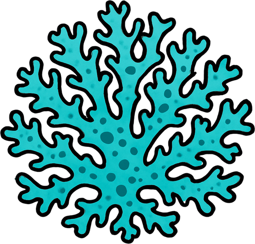 make a cyan lichen.
In-Game asset.  2d.  High contrast.  No shadows. very simple