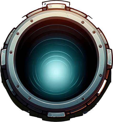 tube. view from the top. seen from above.
Single Game Texture. In-Game asset. 2d. Blank background. High contrast. No shadows.