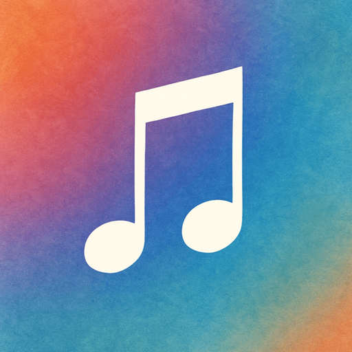a white music note