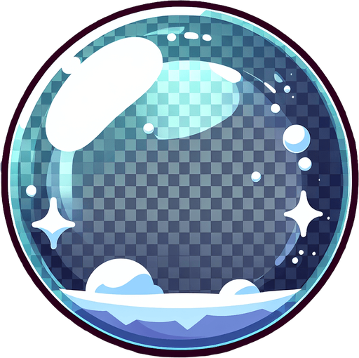 Transparent sheild bubble.
Single Game Texture. In-Game asset. 2d. Blank background. High contrast. No shadows.