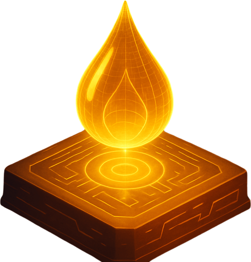 Magic hologram glowing light