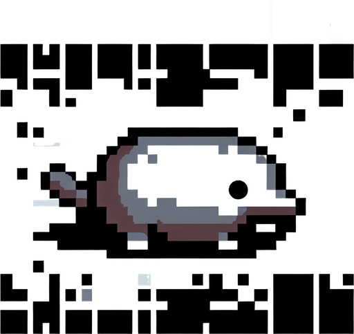 Mole.
Single Game Texture.  In-Game asset.  Blank background.  High contrast.  No shadows