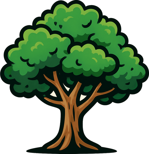 Ağac.
In-Game asset.  2d.  High contrast.  No shadows