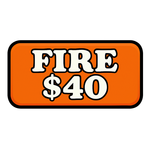 Make button orange and change test to say 'Fire $40'
