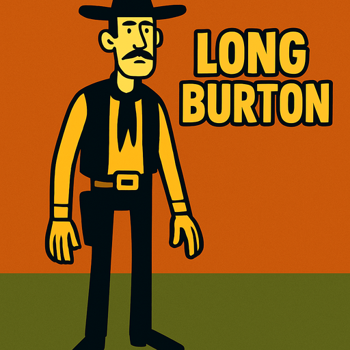 Long Burton.
In-Game asset.  2d.  High contrast.  No shadows