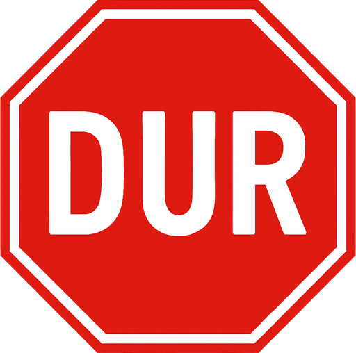 dur işareti.
In-Game asset.  2d.  High contrast.  No shadows