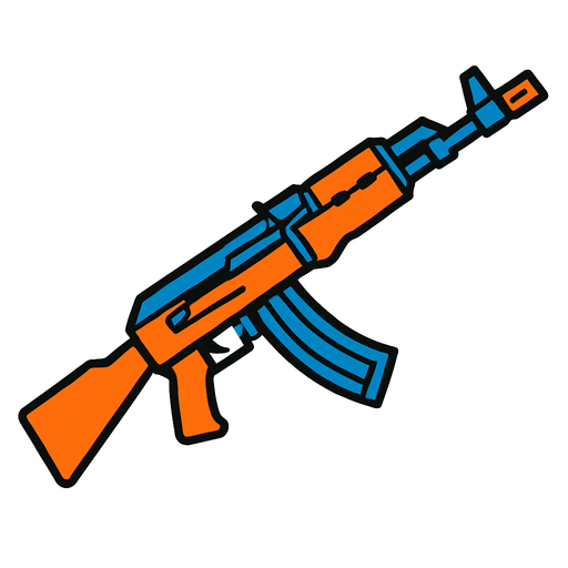 Weapon.
In-Game asset.  2d.  High contrast.  No shadows