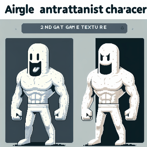 White enemy.
Single Game Texture. In-Game asset. 2d. Blank background. High contrast. No shadows.