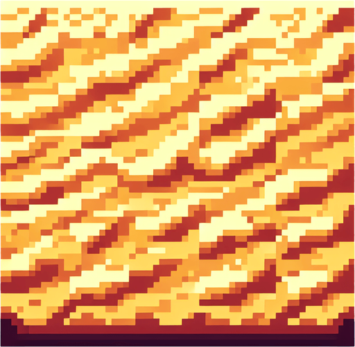 pixel art tiling of a desert sandy ground..
Single Game Texture. In-Game asset. 2d. Blank background. High contrast. No shadows.