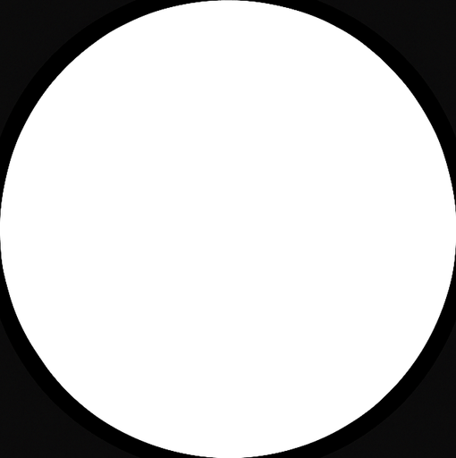 A white ball.
In-Game asset.  2d.  High contrast.  No shadows