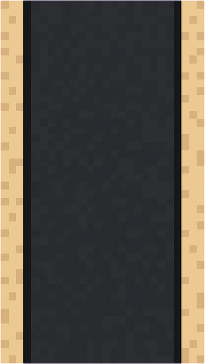 Black Road no lines 2d pixilated topdown.
In-Game asset.  2d.  High contrast.  No shadows