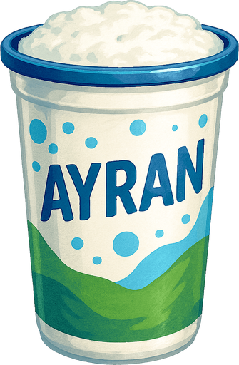Ayran - Gerçekçi - Yazısız.
In-Game asset.  2d.  High contrast.  No shadows