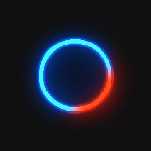 "Oyuncunun karakteri, parlak mavi renkte, orta boyutlu, pürüzsüz bir daire şeklinde olmalı. Hareket ettiğinde hafif bir iz bırakmalı veya parlak bir kenar çizgisi olmalı. Canı azaldığında rengi kırmızıya dönmeli veya titremeli."
tek bir top olsun.
In-Game asset.  2d.  High contrast.  No shadows