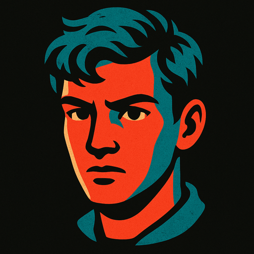 Bir gizli genc bir insanın kafası.
In-Game asset.  2d.  High contrast.  No shadows