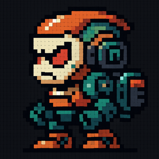 Make it pixel art style