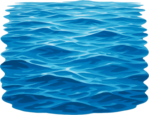 A realistic water.
In-Game asset.  2d.  High contrast.  No shadows