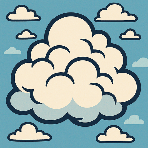 cloudy.
In-Game asset.  2d.  High contrast.  No shadows