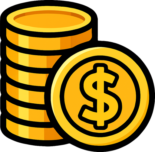 money.
In-Game asset.  2d.  High contrast.  No shadows