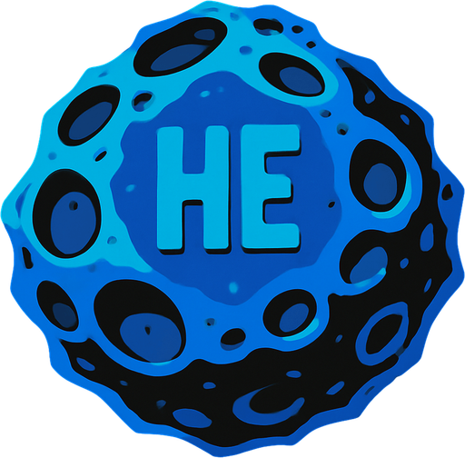 asteroid helium.
In-Game asset.  2d.  High contrast.  No shadows