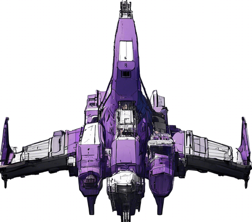 The ship's dominant color will be purple