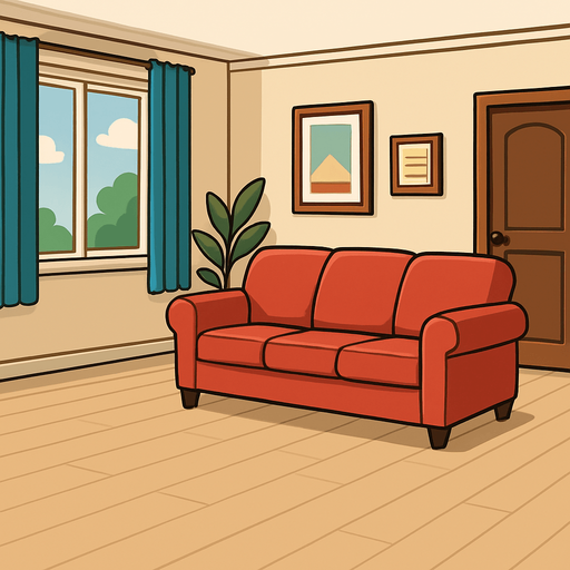 arkaplan için geniş bir zemin gerçekçi bir salon genellikle  pencere kapı koltuk gibi şeyler olsun.
In-Game asset.  2d.  High contrast.  No shadows