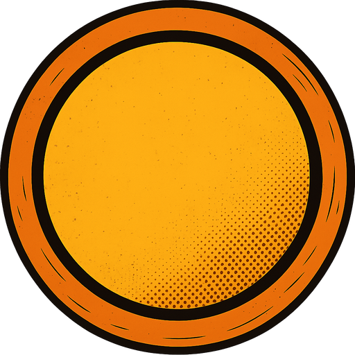 центральный круг желтый а внешний оранжевый