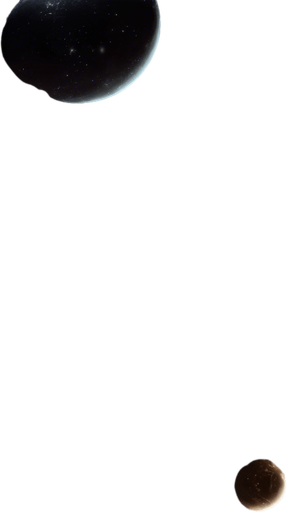 Pitch-dark realistic outer space