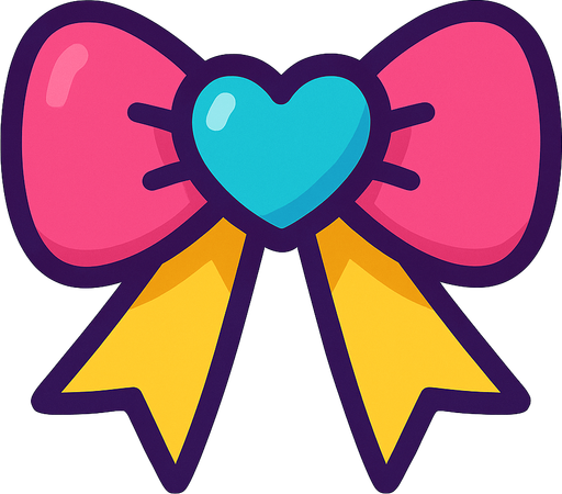 cute design accessory top view..
In-Game asset.  2d.  High contrast.  No shadows