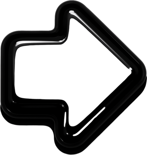 plastic, realistic,shiny, black, only one arrow-shaped buttons.
In-Game asset.  2d.  High contrast.  No shadows