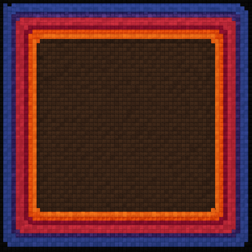 As que sea una alfombra, deja el centro vasio , pixelart