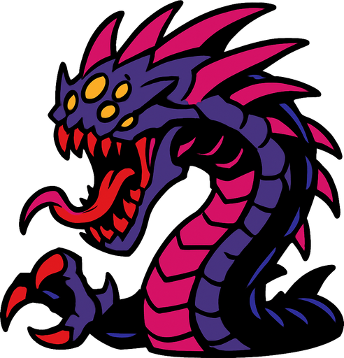 Baron Nashor.
In-Game asset.  2d.  High contrast.  No shadows