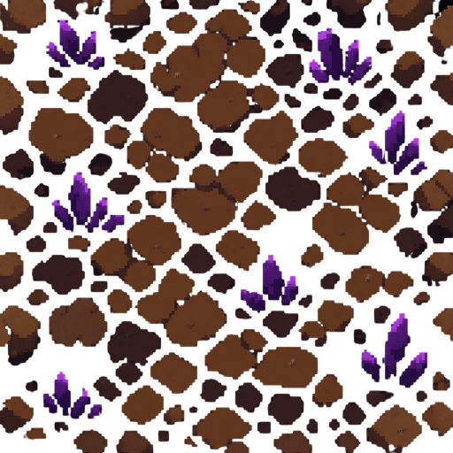 Un suelo de una cueva pixelart visto desde arriba, por lo que cubre toda la pantalla.
In-Game asset.  High contrast.  No shadows