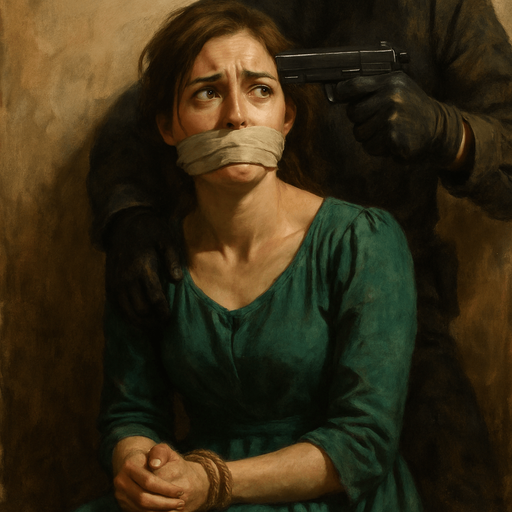 HOSTAGE WİTH GREEN DRESS WOMAN