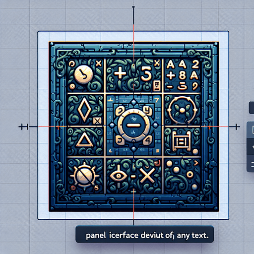 math game panel without any text background.
Single Game Texture.  In-Game asset.  2d.  High contrast