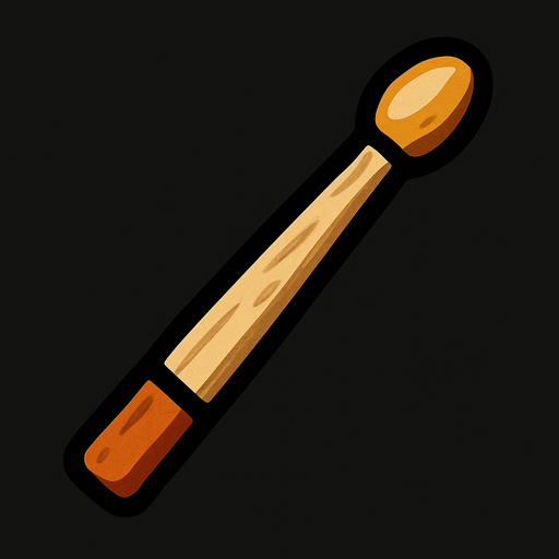 davul çubuğu.
In-Game asset.  2d.  High contrast.  No shadows