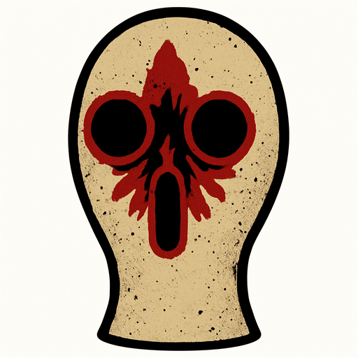 scp 173 head.
In-Game asset.  2d.  High contrast.  No shadows