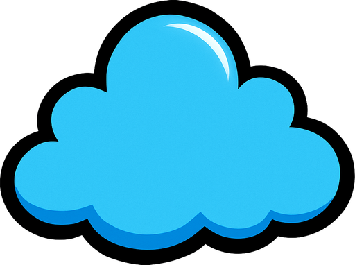 cloud.
In-Game asset.  2d.  High contrast.  No shadows