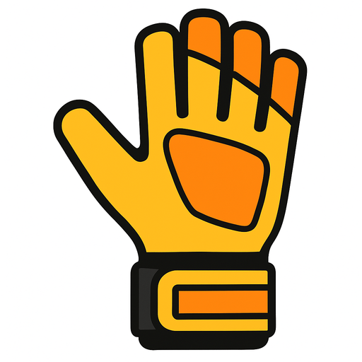 futbol kaleci eldiveni.
In-Game asset.  2d.  High contrast.  No shadows