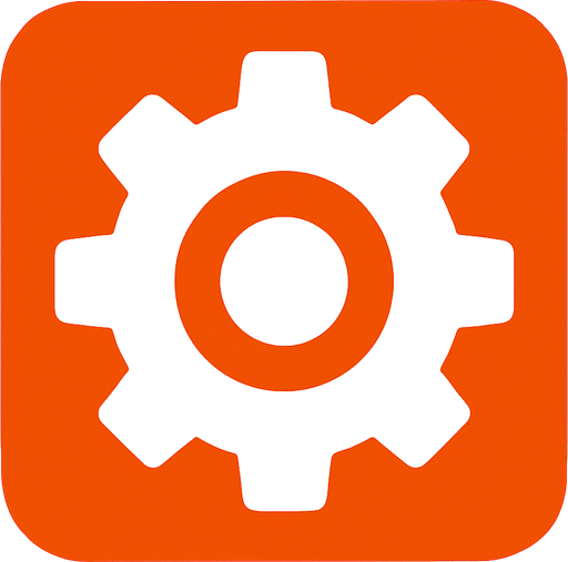 settings button.
In-Game asset.  2d.  High contrast.  No shadows