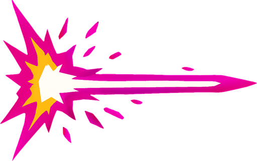 laser blast.
In-Game asset.  2d.  High contrast.  No shadows