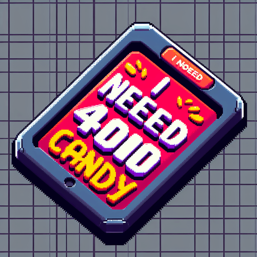 pixel text tablo : I need 400Candy.
Single Game Texture. In-Game asset. 2d. Blank background. High contrast. No shadows.