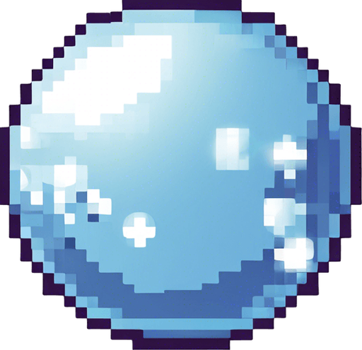 This bubble but with a pixel effect that is has just popped