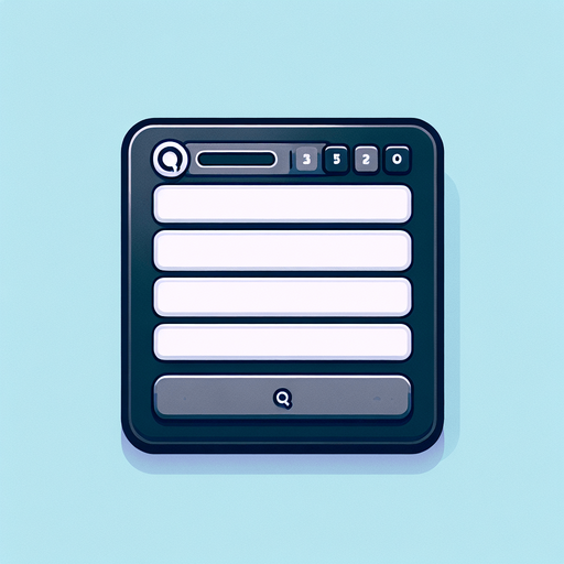 Design a minimalist rectangular UI panel for a quiz game..
Single Game Texture. In-Game asset. 2d. Blank background. High contrast. No shadows.