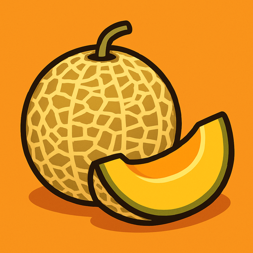 make the cantaloupe.
In-Game asset.  2d.  High contrast.  No shadows